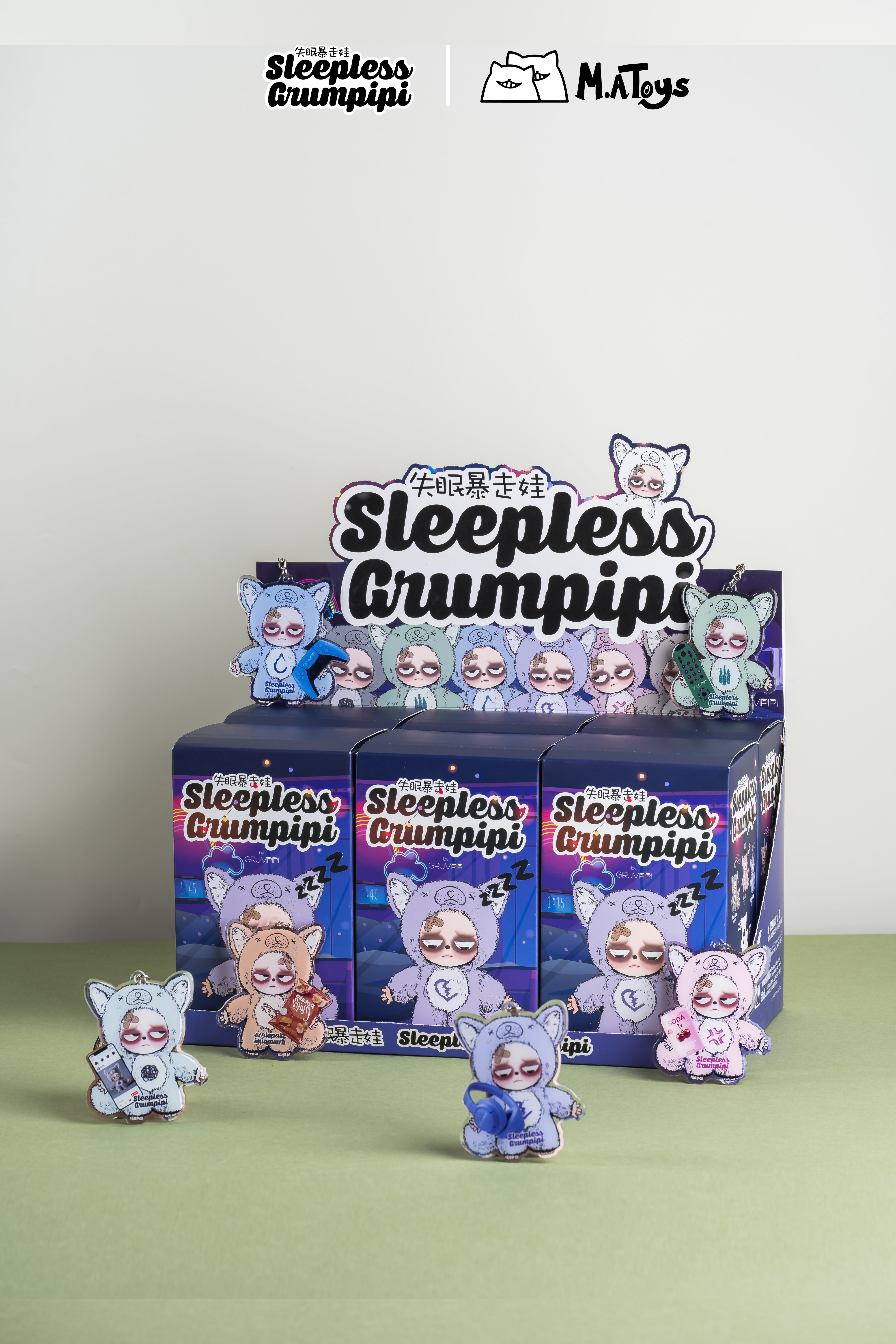 Peluche con faccia in vinile di Grumpipi Sleepless