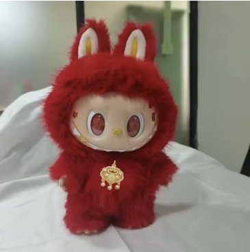 Labubu Zimomo 38cm - Rot - Dekoration