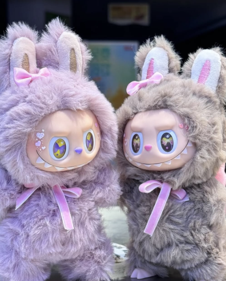Soft & Cute Labubu – Pink Bow Style - schlüsselanhänger