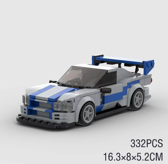Nissan Skyline R34 Bausteinauto - Schweiz Trend Shop