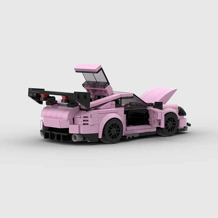 Porsche 911 GT3 Pink Edition Bausteinauto - Schweiz Trend Shop