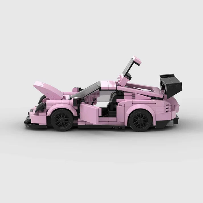 Porsche 911 GT3 Pink Edition Bausteinauto - Schweiz Trend Shop