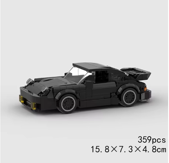 Porsche 911 Turbo Wangan Midnight Black Bausteinauto - Schweiz Trend Shop