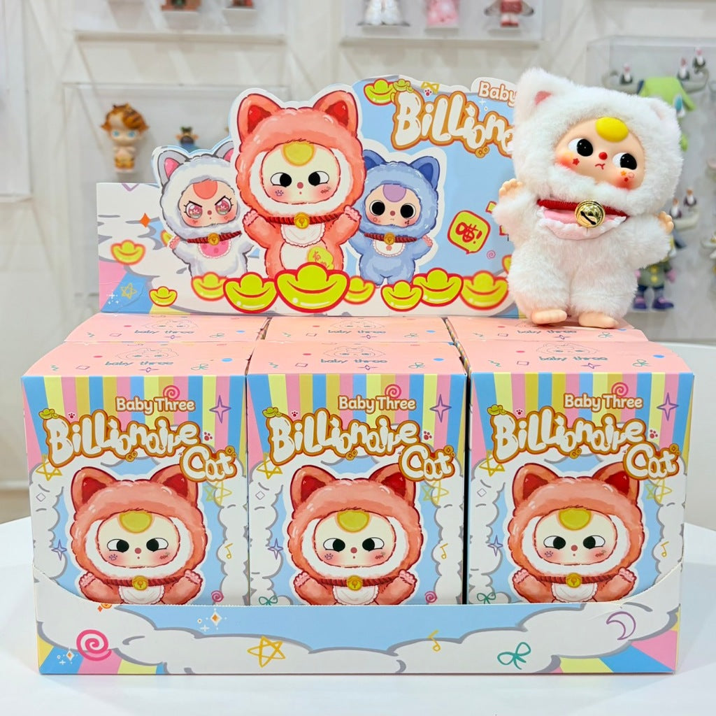 Baby Three Billionaire Cat Plush Series Blind Box