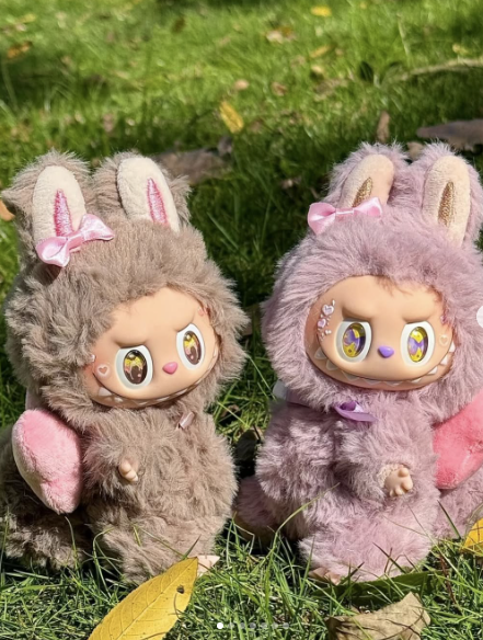 Soft & Cute Labubu – Pink Bow Style - schlüsselanhänger