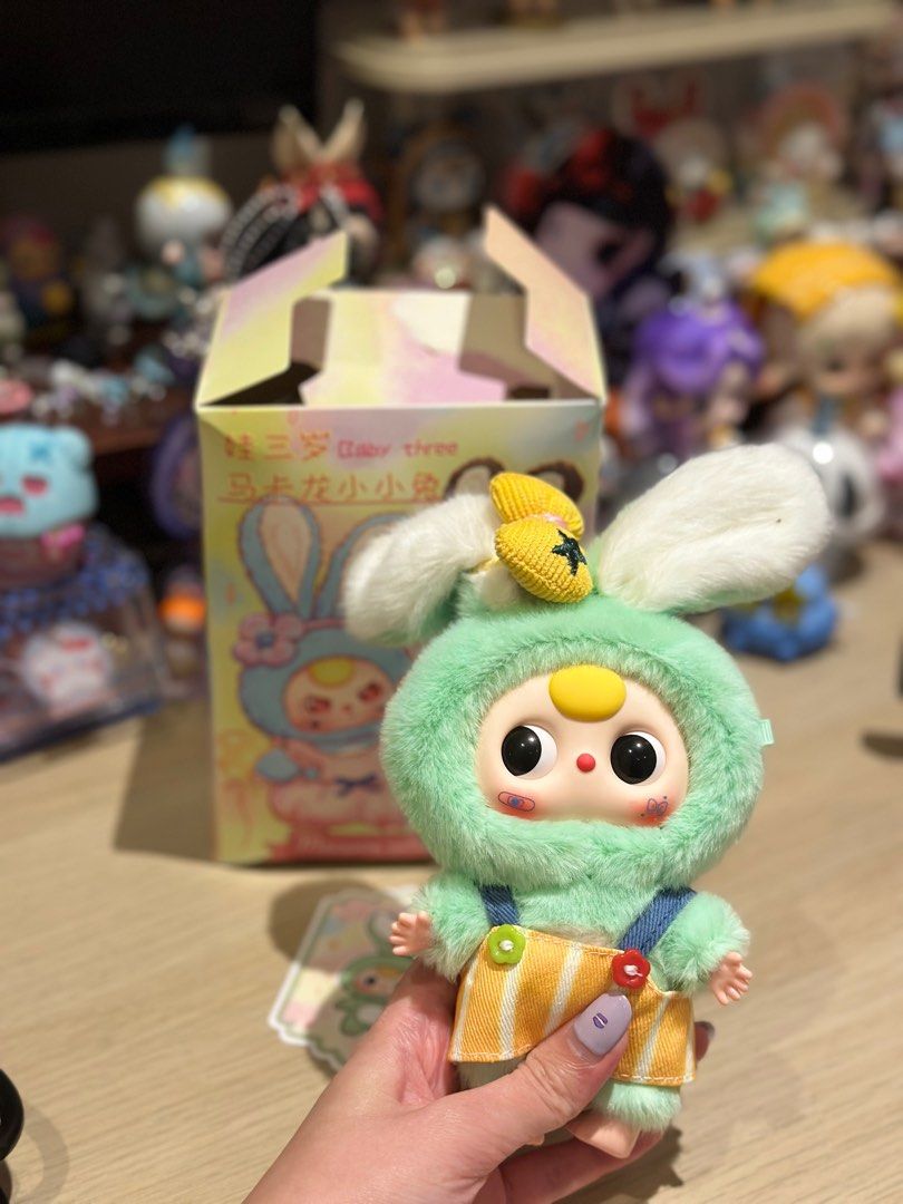 Baby Three Rabbit Macaron Cute Bunny - Blind Box - Dekoration