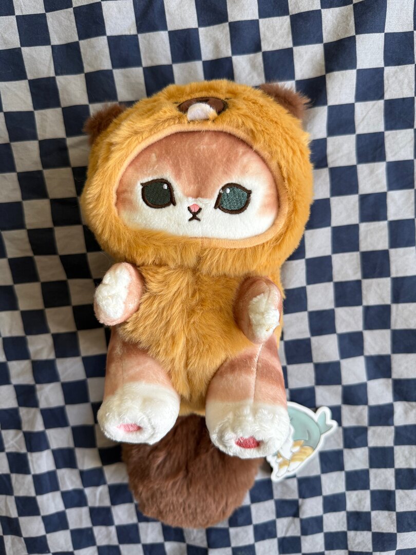 Mofusand Langschwanz Tiere Serie Plüschtiere 20cm - Biber - Dekoration